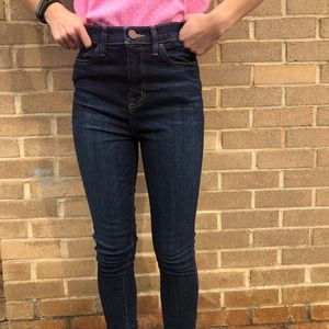 Size 24 dark wash twig high rise jeans